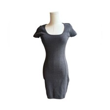 Guess by Marciano charcoal grey short sleeve bodycon mini dress S