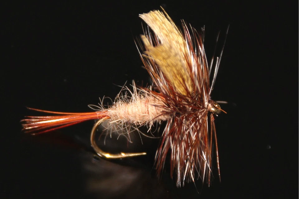 PECHETRUITE MARCH BROWN mouche SERENITY - qty/taille - dry fly fishing flies seche quality
