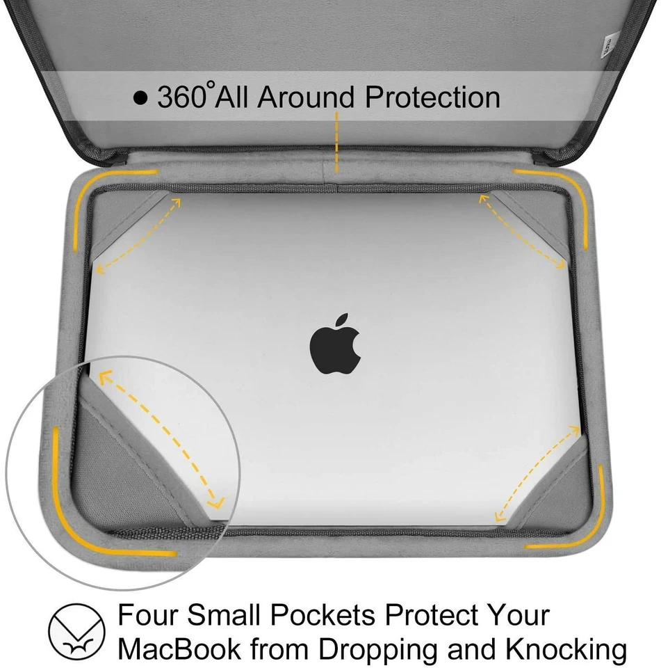 Mosis Plastic Hard Shell Case Pattern Sleeve Bag for Macbook Air 13 A1932 A2179 - Image 3 of 4