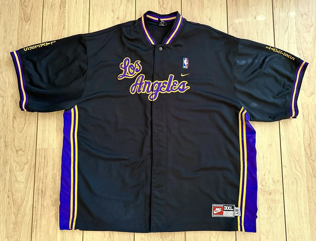 lakers warm up jacket black