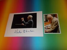 Herbert Blomstedt Conductor signed autograph Autogramm 8x11 inch photo in person Herbert Blomstedt Conductor signed autograph Autogramm 8x11 inch photo in person