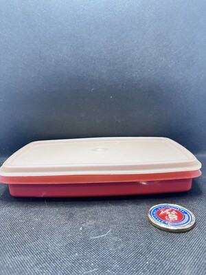 VTG Tupperware #816 Container w Lid #817 Deli Meat Bacon Cheese Keeper