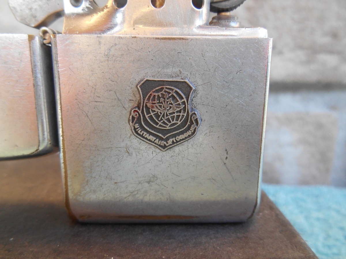 VINTAGE ZIPPO 1958 PAT. #2517191 CIGARETTE LIGHTER - MILITARY AIR 