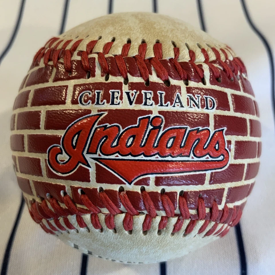 Cleveland Indians Chief Wahoo Heritage Park 2007 Bricks Rawlings  Baseball Ball - Image 2 of 4