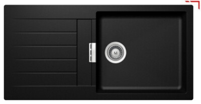 Einbauspüle Schock Tia D100L CRISTADUR 207 (HD) magma 100x50cm