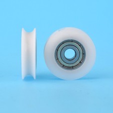 5pcs U plastic Embedded 625 Groove Ball Bearings 5 21 7mm Guide Pulley Width 5mm