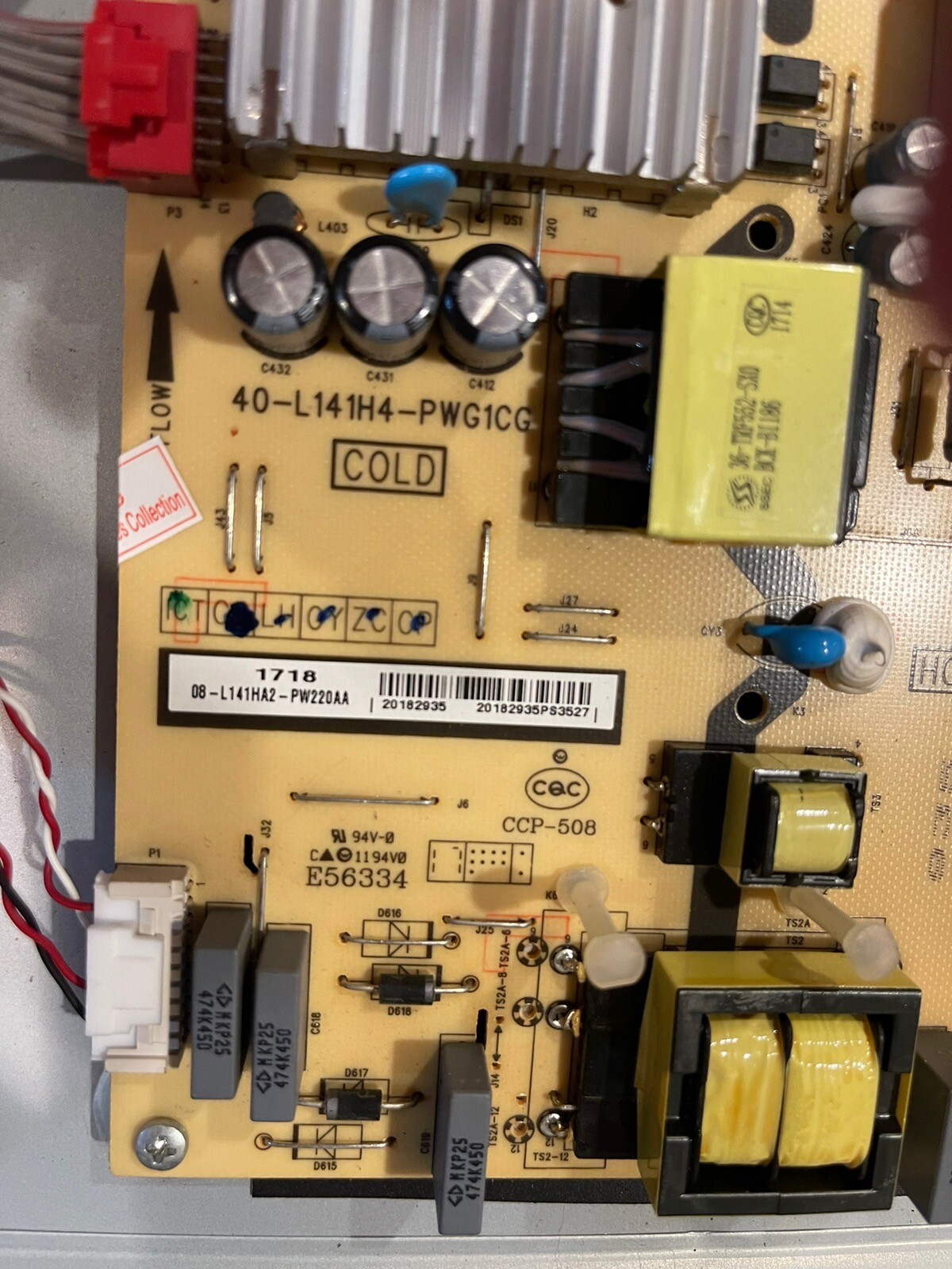 100 Test Power board 40L141H4PWG1CG 08L141HA2PW220AA For TCL