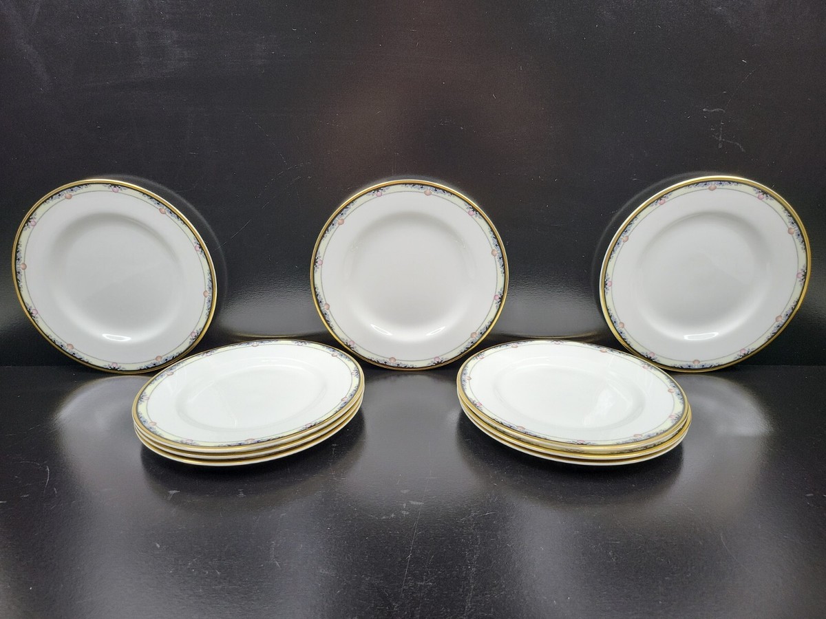 9 Royal Doulton Rhodes Bread Plates H5099 Set Vintage Shells