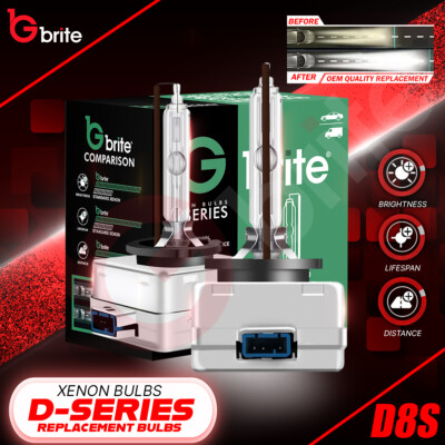2x D8S 35W HID XENON OEM ERSATZBIRNEN ALUMINIUM FARBE 5500 UK VERKÄUFER