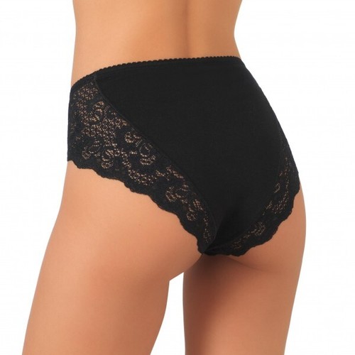 6 Slip midi da donna con pizzo cotone modal elastico Jadea 530 elasticizzata - Foto 10 di 10