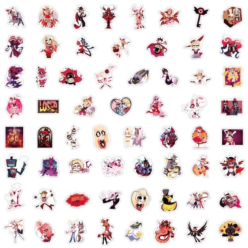 10 pezzi Hazbin Hotel Cute Mix adesivo decalcomania impermeabile - venditore USA, SPEDIZIONE VELOCE - Foto 5 di 5