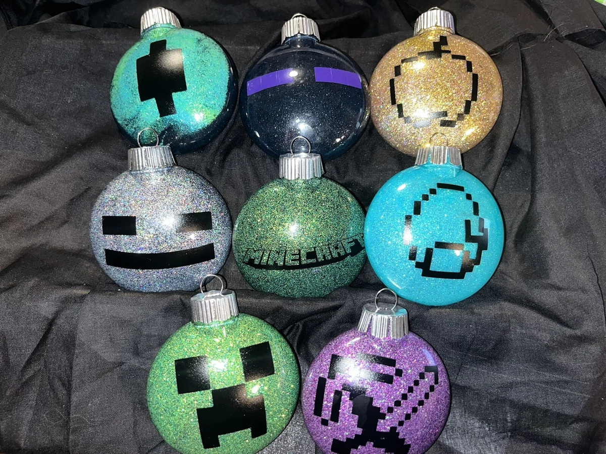 Minecraft Christmas Ornaments set of 8 eBay