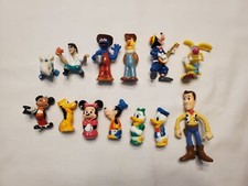 Disney, Sesame Street And Smurf Lot Of Figurines Total Of 13 Pieces