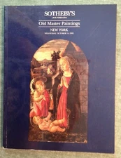 Sotheby's Catalog Fine Art Book OLD MASTER PAINTINGS Important European Painters