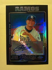 2005 Topps Chrome Update Black Refractor Autograph UH236 Cesar Ramos 015/200