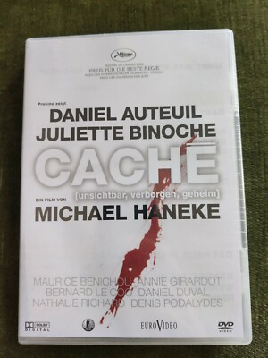 Cache Dvd  Juliette Binoche  Maurice Bénichou Daniel Auteuil Michael Haneke 