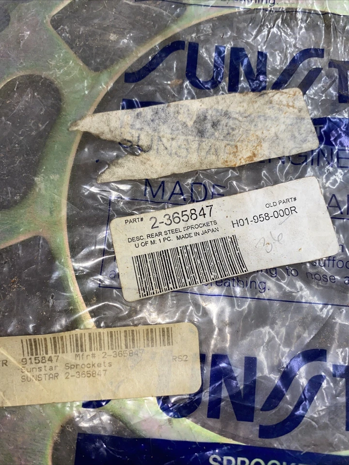 Sunstar Steel Rear Sprocket 2-365847 / H01-958-000R Foto 2 de 4