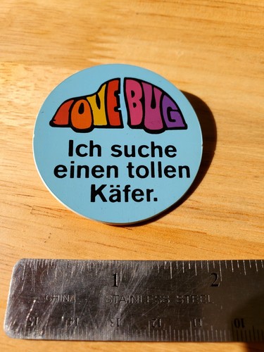 LOVE BUG Ich suche einen tollen Käfer Vintage VW Pin Herbie German Vintage 70's