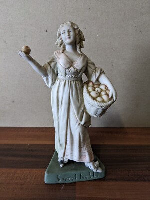 Antike Porzellan Biskuit Dame Figur Sweet Nell 6''