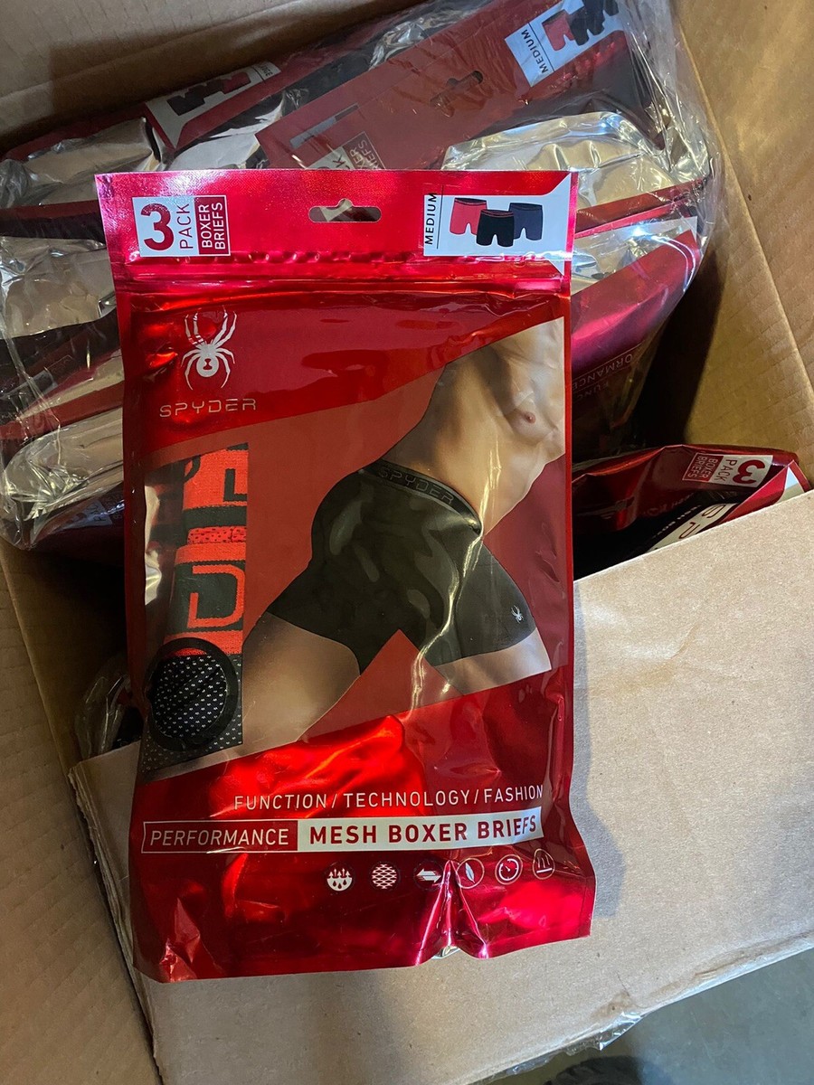 New Spyder Spiderman Mesh Boxer Briefs 3-Pack Rare Spider Man