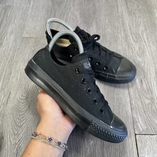 Converse Chuck Taylor All Star Low Top All Black Women’s 5.5 Youth 3.5 Shoes