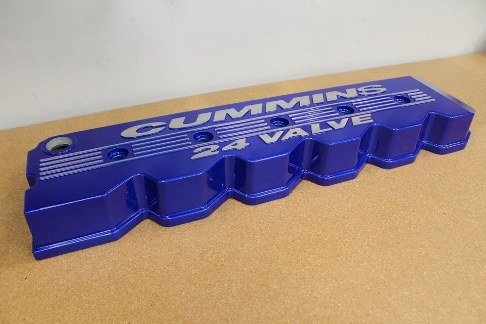 Dodge Ram 1998-2002 turbo diésel 5,9 L Cummins cubierta de válvula con recubrimiento en polvo ilusión Foto 4 de 4