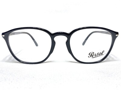 NEW Persol PO3178V 95 Mens Black Designer Square Eyeglasses Frames
