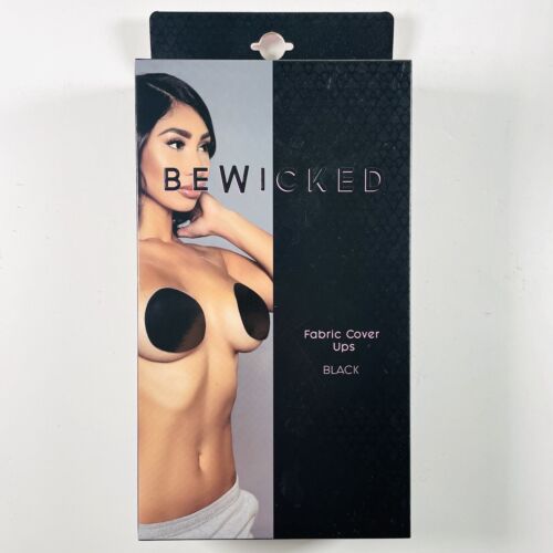 Copricapezzoli Sexy BE WICKED Tessuto Nero Taglia Unica Adesivo