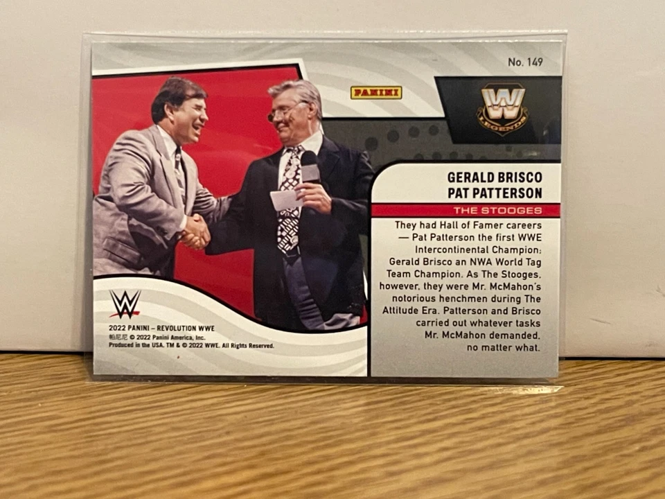 2022 WWE Revolution Base Gerald Brisco / Pat Patterson - The Stooges #149 - Image 2 of 2