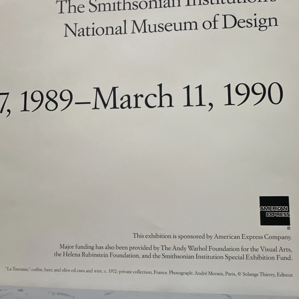 Póster original del Museo Cooper Hewitt El mundo íntimo de Alexander Calder 1989 Foto 4 de 4