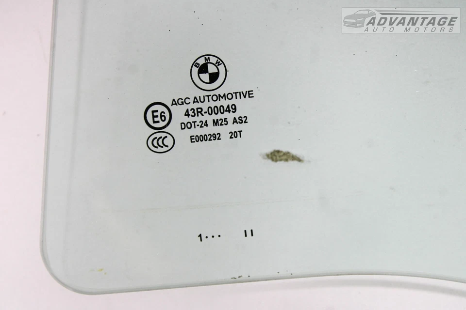 2011-2016 宝马 535XI F10 3.0L 后左驱动侧门窗玻璃原始设备制造商 — 第 3/4 张图片