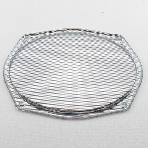 Vintage CHROME Metal Mesh Speaker Cover Package Tray 6X9 Lowrider Rat Hot Rod - Bild 2 von 4