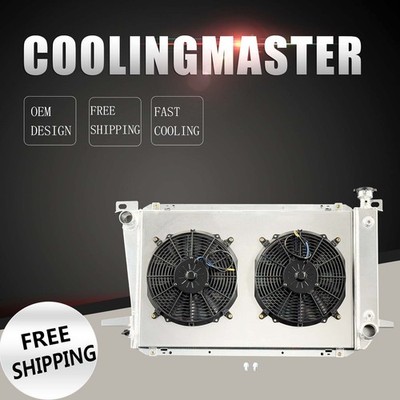 Fit 1985-1996 Ford Bronco F150 F250 F350 XL XLT 4.9L L6 Radiator & Fan Shroud AT