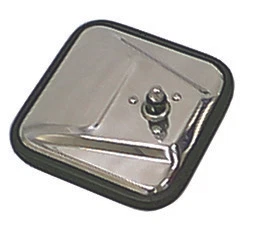 Rugged Ridge CJ-Style Mirror Head Stainless Steel Left for 55-86 Jeep® CJ Models