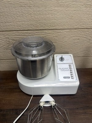 Vintage Waring Super Bowl Stand Mixer IISMII White Excellent Condition See Video