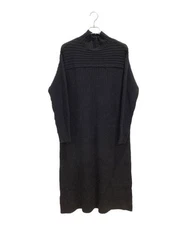 ROSSO                    UR TECH Rib Knit Long Dress black