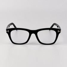 Tom Ford Men Eyeglasses Black Blue Block Square FT5886-B 001 NEW AUTHENTIC