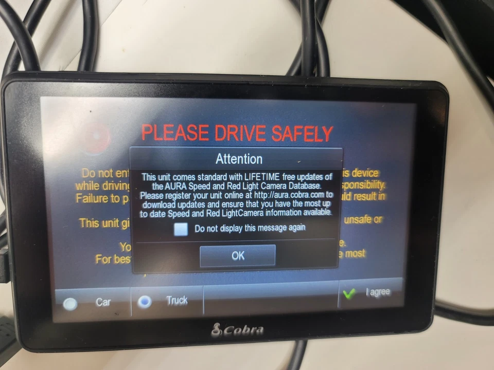 Cobra 6500 Pro HD Truck Navigation GPS Monitor Device With Adapter Bundle - Image 2 of 4