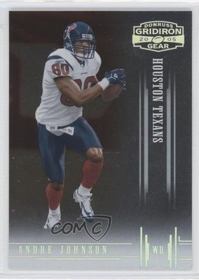 2005 Donruss Gridiron Gear Silver 4/250 Andre Johnson #5 HOF 0l2