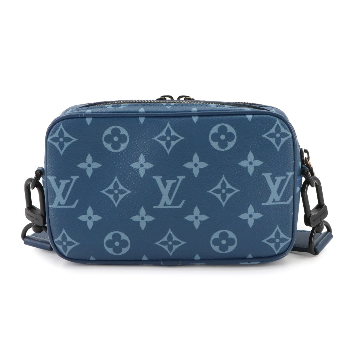 Louis Vuitton ポーチ LOUIS VUITTON Monogram Nano Alpha Wearable Shoulder Wallet Blue