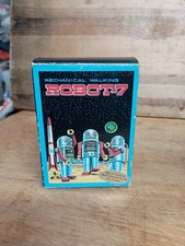 Vintage Retro Robot-7 Wind-up Mechanical Tin Litho Toy - Walking - Original Box