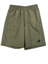 Adidas Youth L 14/16 Army Green Athletic Shorts Basketball Soccer Active