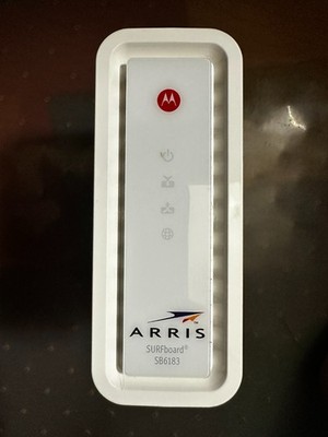 ARRIS SURFboard SB6183 DOCSIS 3.0 Cable Modem - White - Box, Power & Data Cable