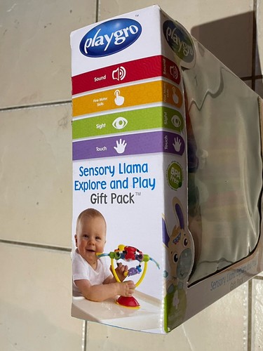 Playgro Sensory Liama Explore & Play Gift Pack & Jungle Wrist Rattle & Foot NEW - Picture 8 of 13