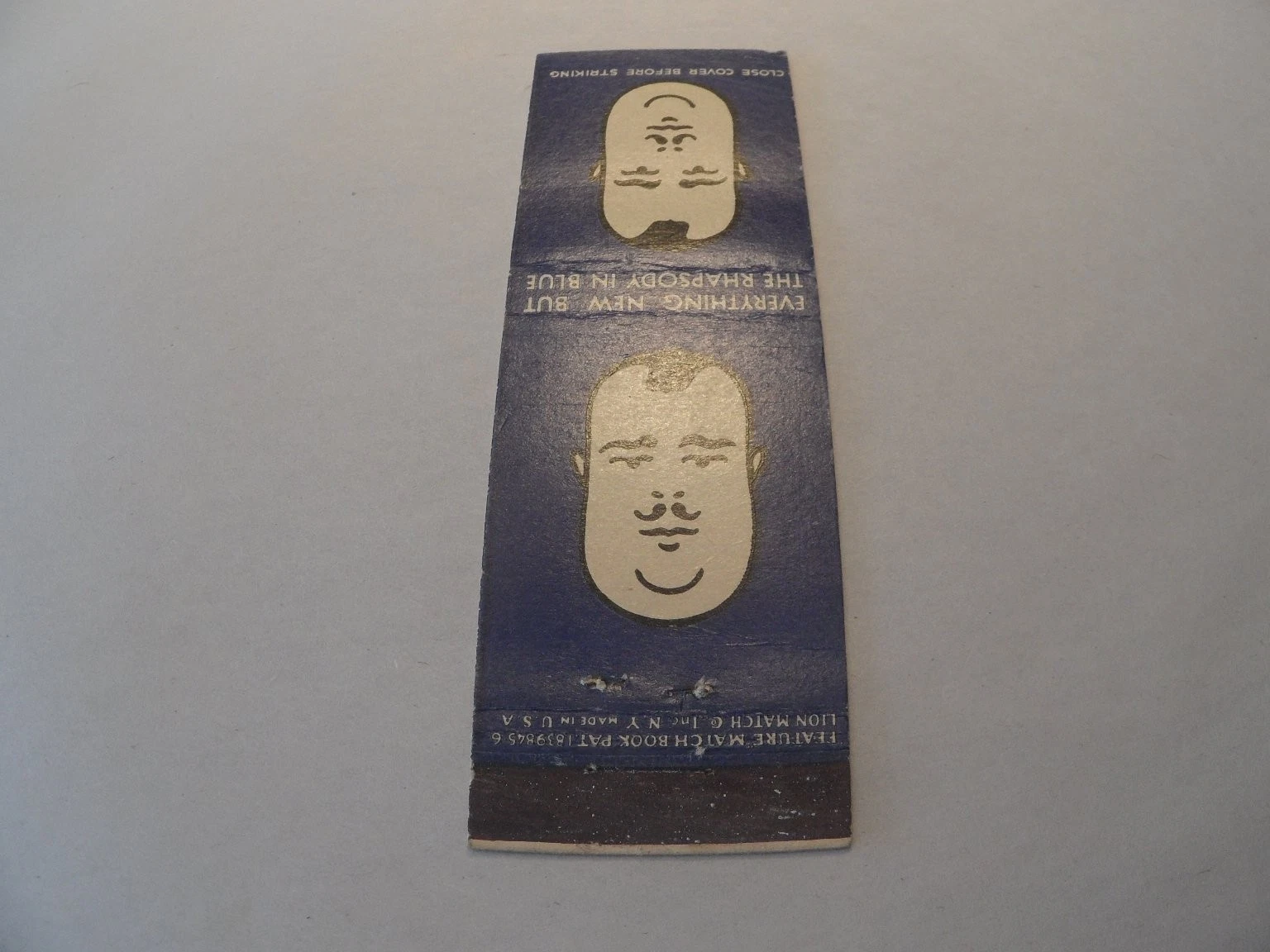 Paul Whiteman Chesterfield Orchestra 1940s Blue Design Matchbook - Picture 1 of 3