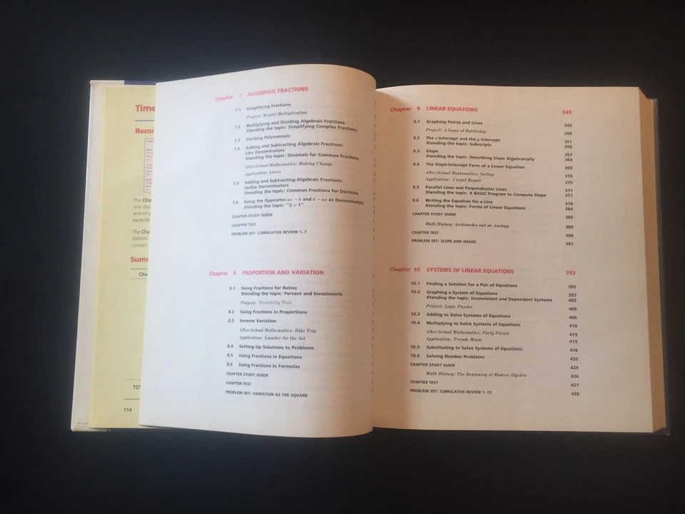 Algebra 1: The Language and Skills of Algebra - Teachers Edition; Dupee - NICE - Image 4 of 4