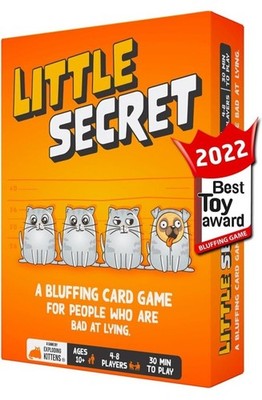 Exploding Kittens Little Secret Bluffing Card Game 2022 4-8 Players Ages 8-11