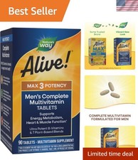 Nature  s Way Alive Men  s Max3 Potency Multivitamins, Supports Energy Metabol...