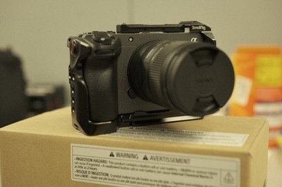 Sony FX30 26 MP Digital Cinema Camera - Black w/ Sigma 18-50mm and Small Rig Cag
