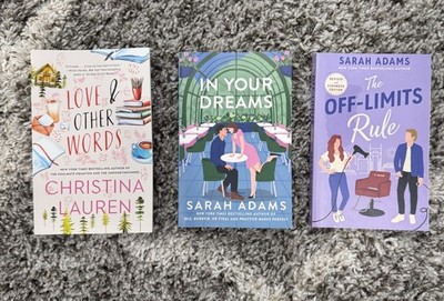 The Off-Limits Rule, In Your Dreams & Love and Other Words -3Book Lot Paperback
